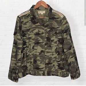 Waimea Destructed Camo Denim Jacket XL